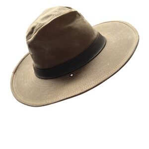 Henschel Hat Co HH Safari Outdoor Wide Brim Brown USA Size Large
